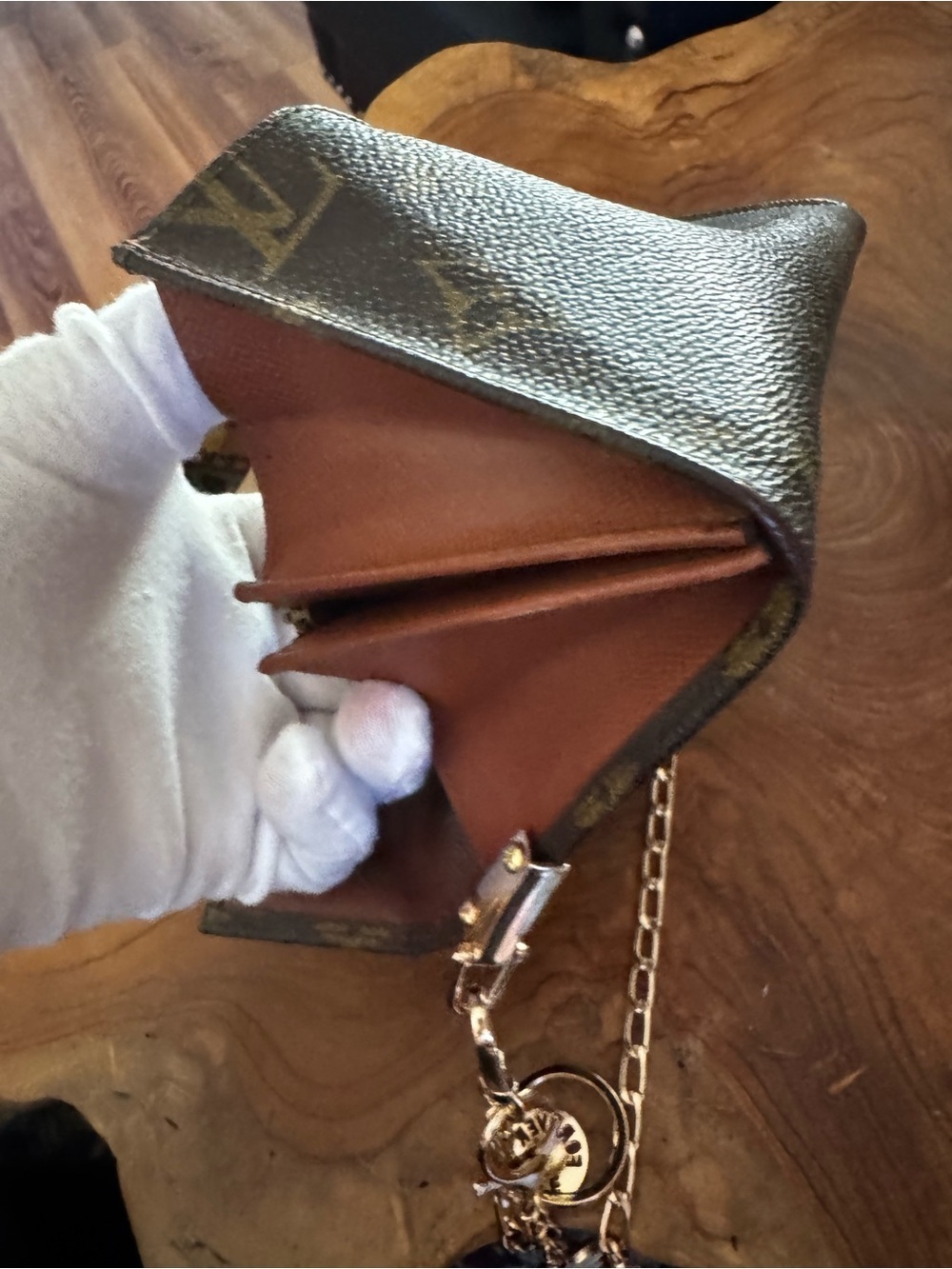 Just in 🔥 Vintage Louis Vuitton Monogram Bifold Long Wallet Brown/converted - Picture 11 of 15